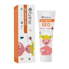 Farline Gel Dentário Infantil 2 Anos 75 ml Sabor Morango