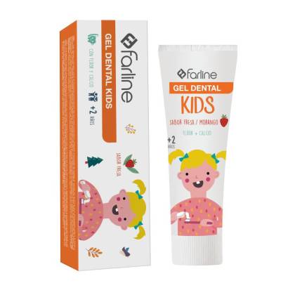 Farline Gel Dental Kids 2 Años 75 ml Sabor Fresa