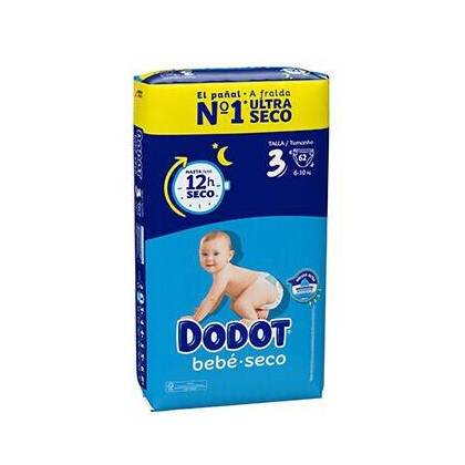 Dodot Baby Dry Value Size 3 610 Kg 62 Units