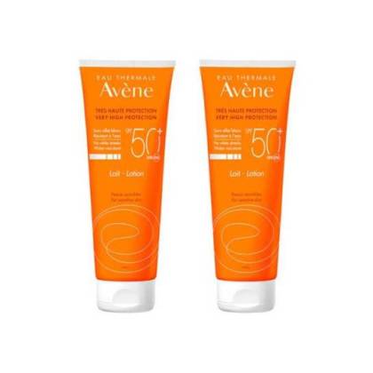 Avene Leche Solar Spf 50 Pieles Sensibles 2x250ml Promo