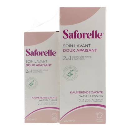 Saforelle Cuidado Íntimo 250 ml + 100 ml Promoção