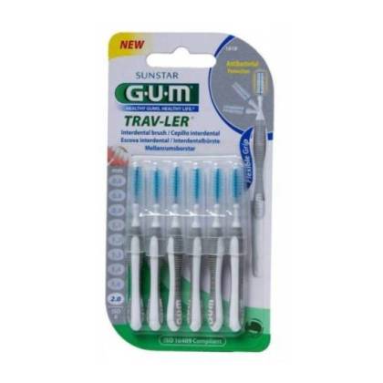 Gum 1618 Traveler Escova Interdental 20 mm 6 Unidades