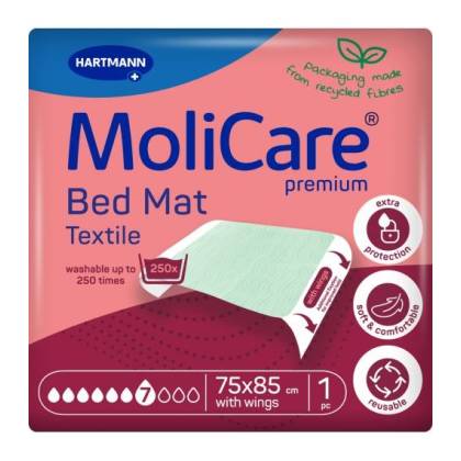 Empapador Reutilizable Molicare Bed Mat Textile 1 Unidad 85 Cm X 75 Cm