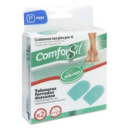 Taloneras Forradas Descanso Comforsil Silicona 2 Unidades Talla M Ccf214m