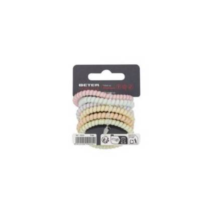 Beter Fine Spiral Hair Ties 6 Units Ref 19205