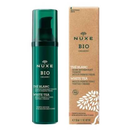 Nuxe Bio Chá Branco Hidratante Cor Média 50 ml