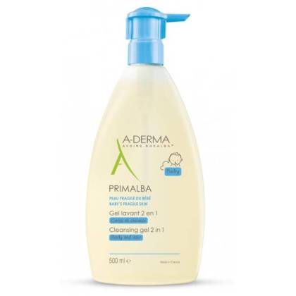 Aderma Primalba Gel de Limpeza Suave para Bebês 500 ml