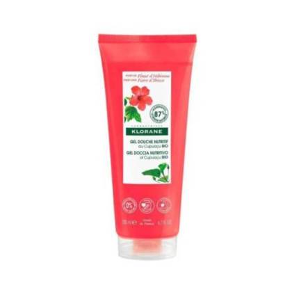 Klorane Gel de banho nutritivo Perfume de flor de hibisco 1 recipiente 200 ml