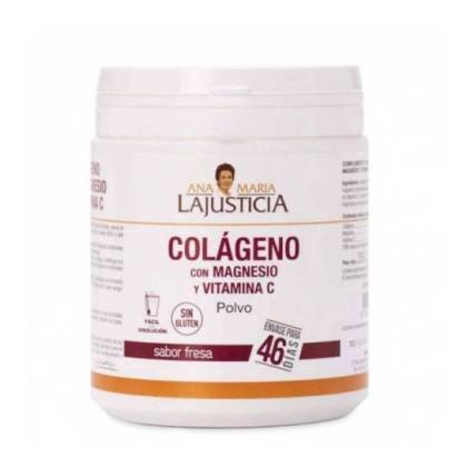 Colágeno, Magnésio e Vitamina C Sabor Morango 350g Lajusticia