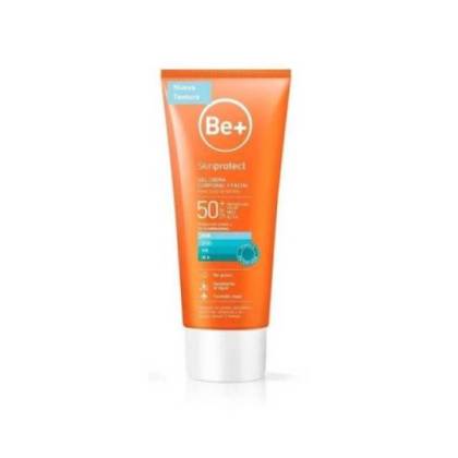 Be+ Skinprotect Körper- und Gesichtscremegel Spf 50+ 1 Behälter 200 ml