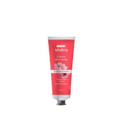 Acofarma Vivera Hand Cream 1 Container 30 ml Cherry Blossom Aroma