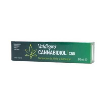 Valdispro Cannabidiol-Körpercreme, Gefühlslinderung und Wohlbefinden, 60 ml