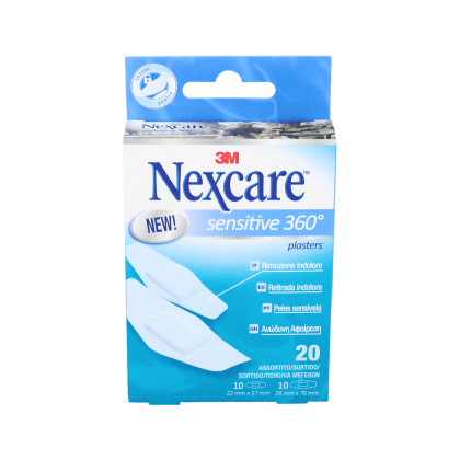 Nexcare Sensitive 360 20 Units Assortment