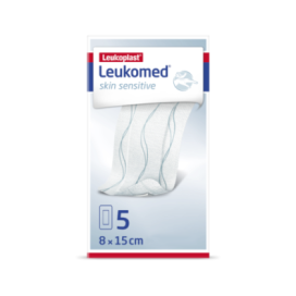 Leukomed T Pele Sensível 8cm X 15cm 5 Un