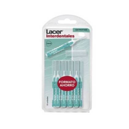 Cepillo Interdental Lacer Extrafino Recto 10 Unidades