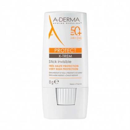 A-derma Protect X-trem Stick Invisível Spf 50+ Proteção Muito Alta 1 Recipiente 8 g