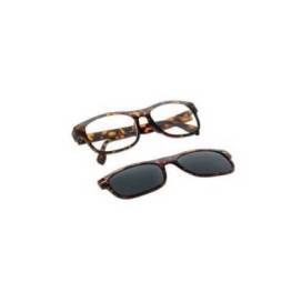 Presbyopia Glasses 1 Diopter Acofarma Nesira 1 Unit 22/23 Tortoise Color + Polarized Solar Clip