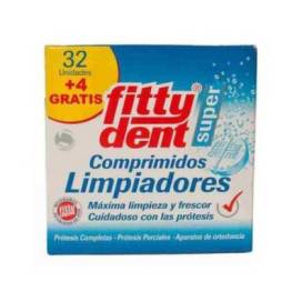 Fittydent Limpiador 32 Tabletas + 4 Grat