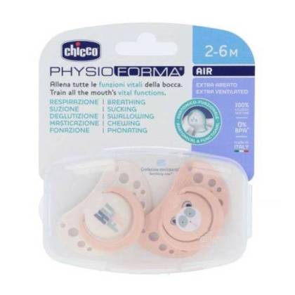 Chicco Chupeta Physioforma Air 2 Silicone 6 Meses 2 Unidades