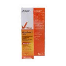 Ns Vitans Vitamin C + Zinc 20 Effervescent Comps