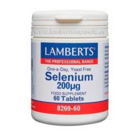 Selenio 200mcg 60 Comps Lamberts