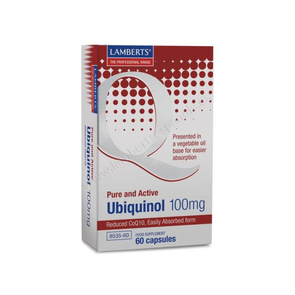 Ubiquinol 100mg 60 Cápsulas 8535 Lamberts