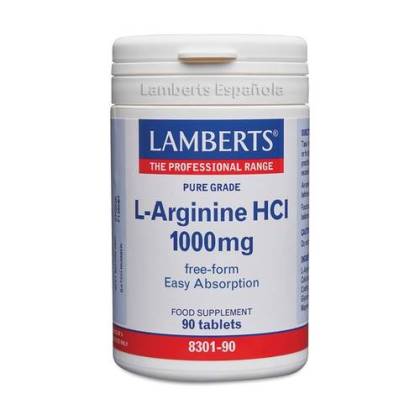 L-Arginin Hci 1000 mg 90 Tabletten Lamberts