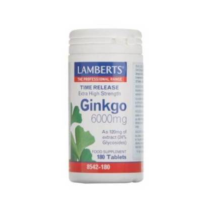 Ginkgo Biloba 6000mg 180 Comps Lamberts