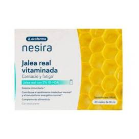 Acofarma Nesira Geléia Real Vitaminada 20 Frascos Bebíveis 10 ml