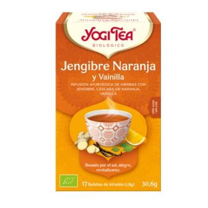 Yogi Tea Jengibre Naranja Y Vainilla 17 Bolsitas