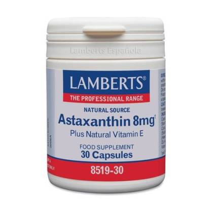 Astaxanthin 8 mg Vit E 30 Kapseln 8519 Lamber