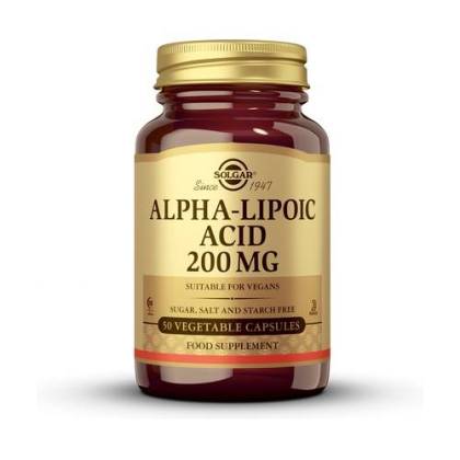 Acido Alfa Lipoico 200mg 50caps Solgar