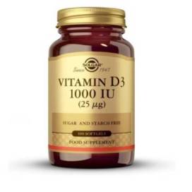 Solgar Vitamin D3 1000ui 25mcg 60 Soft Capsules