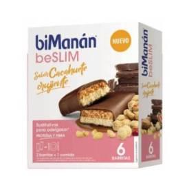 Bimanan Beslim Substitute 6 Riegel 186 g Knuspriger Erdnussgeschmack