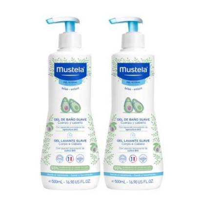 Mustela Gel Suave 2x500 ml