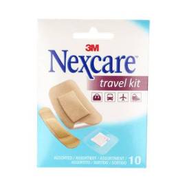 3m Nexcare Travel Adhesive Dressing Assortment Kit 10 Dressings