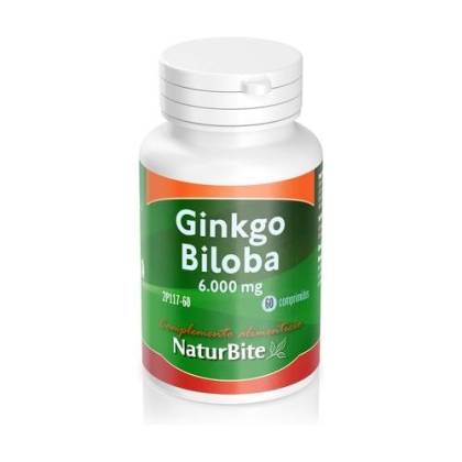 Ginkgo Biloba 6000 Mg 60 Comp Naturbite