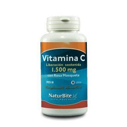 Vitamina C 1500mg Liberacion Sostenida 90 Comp Naturbite