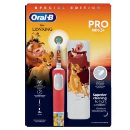 Oral B Cepillo Electrico Vitality Pro Kids 3+ Rey Leon 