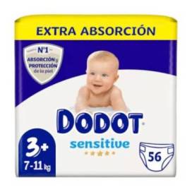 Dodot Sensitive T3 Plus 7-11 Kg 56 Unidades