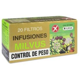 Milvus Controle de Peso 20 Filtros 1,2 g