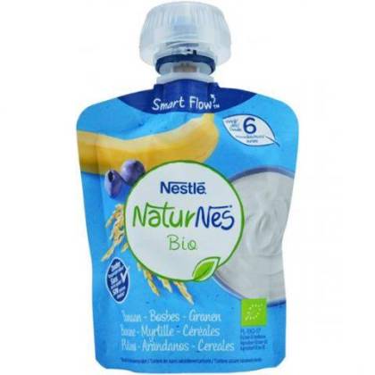 Naturnes Bio Pouch Lcteo Pltano Arndanos Cere