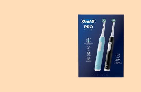 Oral B Rechargeable Electric Toothbrush Pro 1 Duo -3€